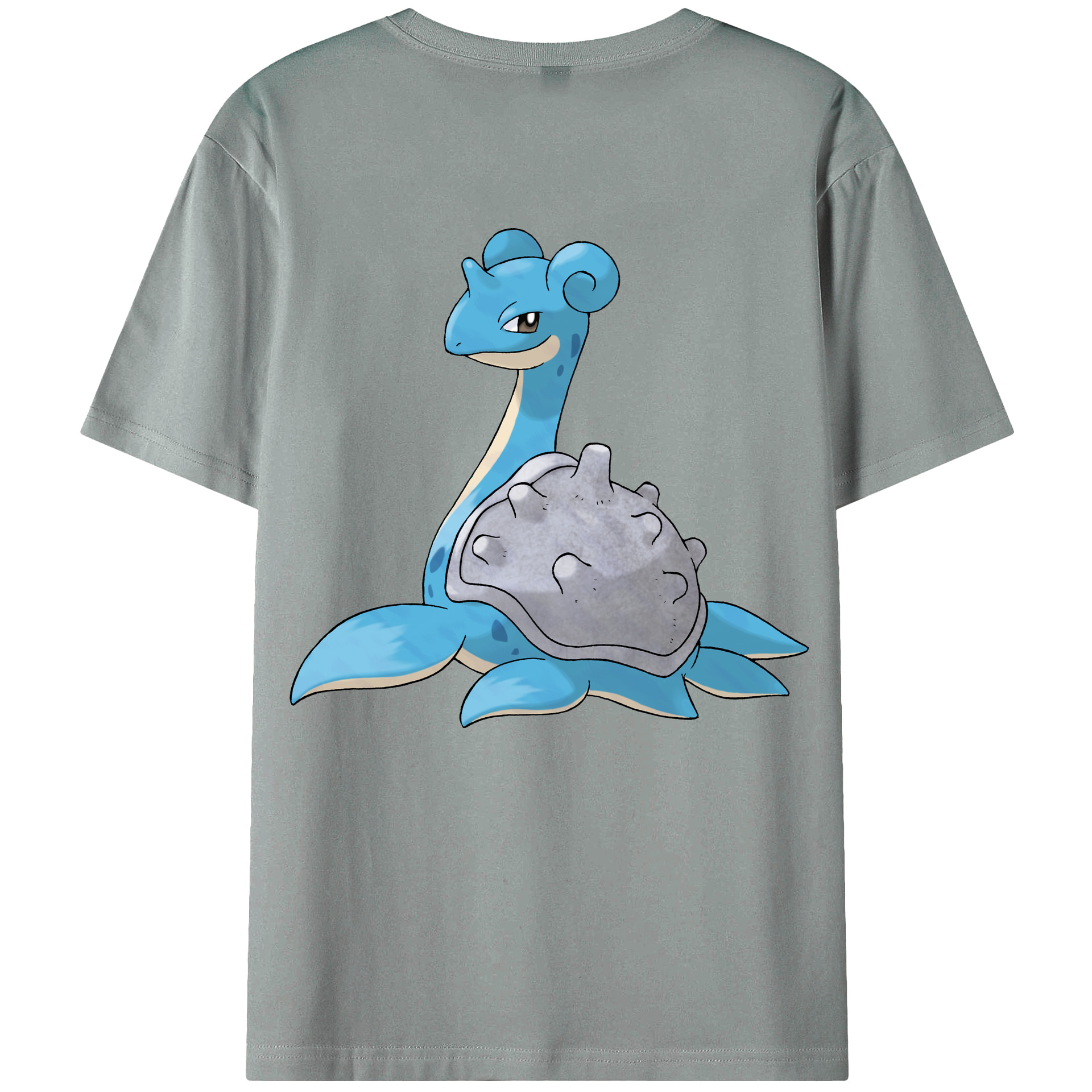 （画像用） ポケットモンスター Pokémon 綿100％ メンズ半袖Tシャツ（バックプリント） 通気性